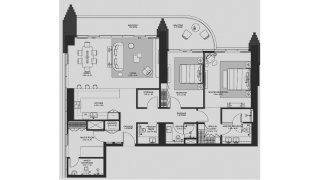 Apartment floor plan, 2 bedrooms in Atelis at d3 No. 11013